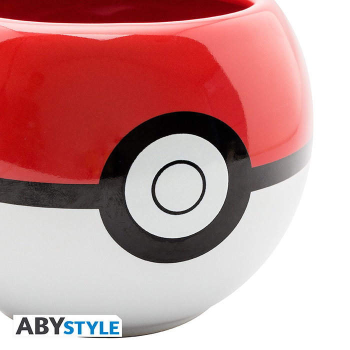 Abystyle Taza 3D Pokéball Pokémon - Taza Cerámica 400ml con Licencia Oficial, Diseño por GB Eye, Coleccionable
