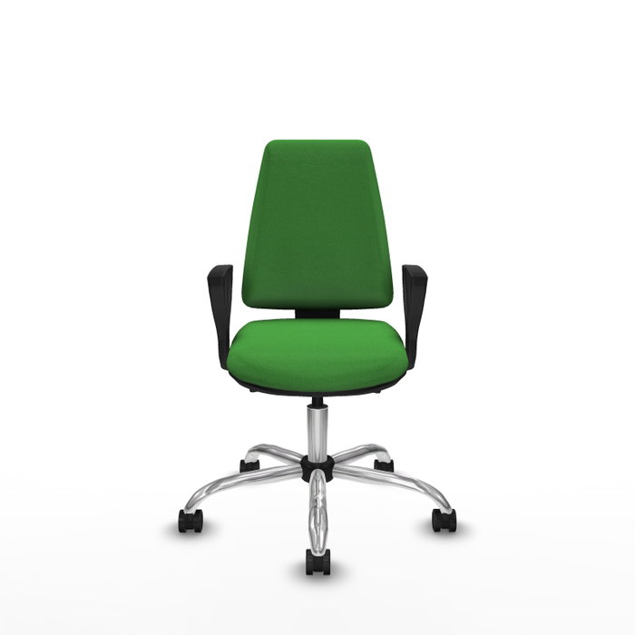 PIQUERAS Y CRESPO Silla de oficina Elche Verde con mecanismo Asincro