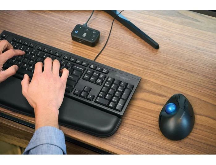 Kensington Pro Fit Ergo TB450 Trackball Inalámbrico Negro/Azul