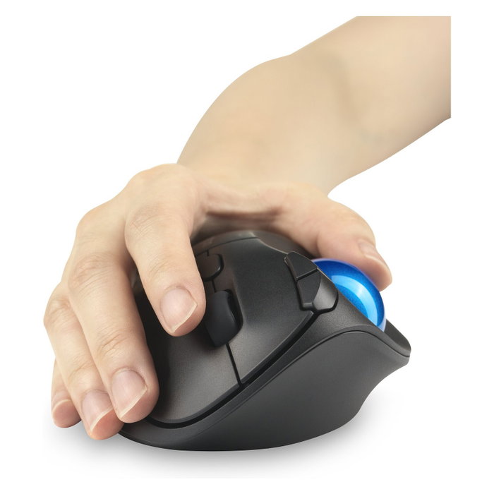 Kensington Pro Fit Ergo TB450 Trackball Inalámbrico Negro/Azul