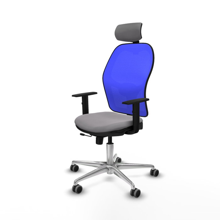 PIQUERAS Y CRESPO Silla de oficina Jorquera Gris y Azul