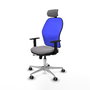 PIQUERAS Y CRESPO Silla de oficina Jorquera Gris y Azul