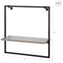 MAX HOME-ESTANTERIA PARED 1 BA