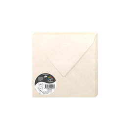 Sobre Clairefontaine Pollen 165X165 120G Marfil Metalizado Paquete De 20