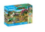 Playmobil 71523 Campamento de Investigación con Dinosaurios con Estegosaurio y Deinonychus