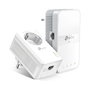 TP-Link TL-WPA7619 KIT Adaptador Powerline HomePlug AV2 de 1000 Mbit/s con Wi-Fi 5 (AC) Gigabit Ethernet, Blanco - Paquete de 2 Unidades