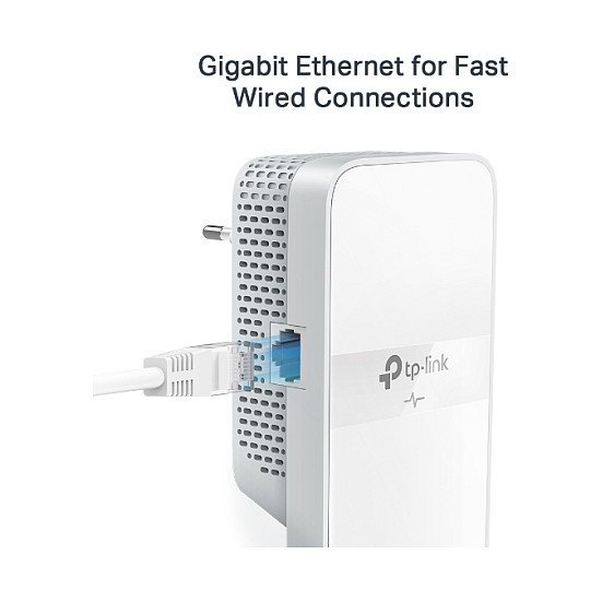 TP-Link TL-WPA7619 KIT Adaptador Powerline HomePlug AV2 de 1000 Mbit/s con Wi-Fi 5 (AC) Gigabit Ethernet, Blanco - Paquete de 2 Unidades