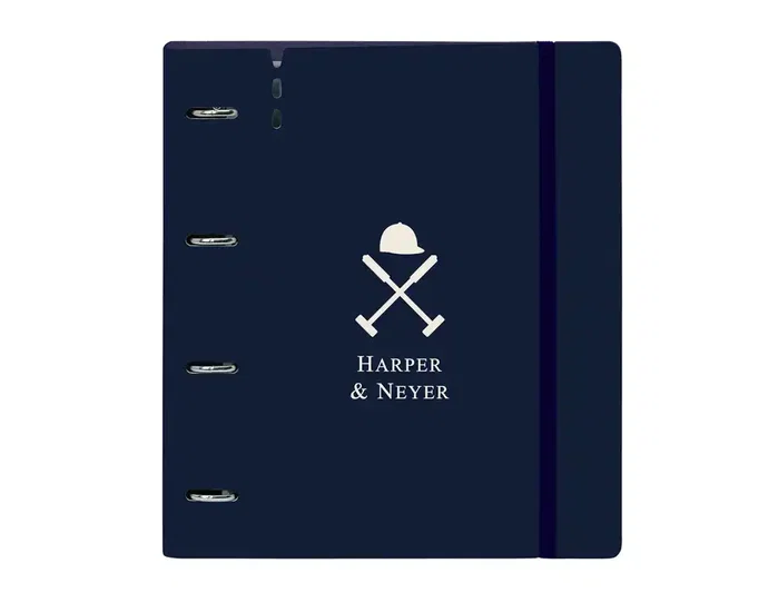 Safta Carpeblock Harper & Neyer con 4 Anillas de 35 mm y Recambio de 100 Hojas A4