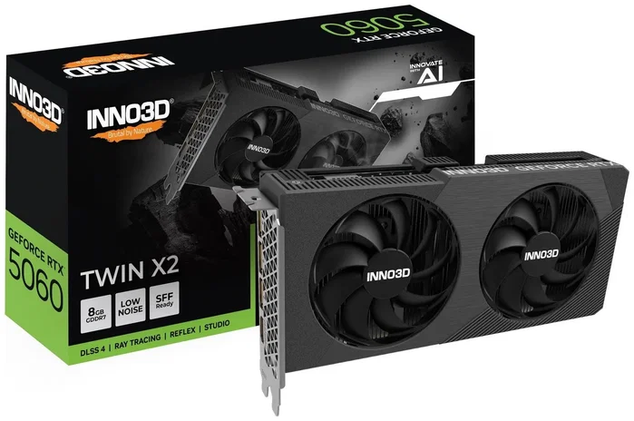 Inno3D GeForce RTX 5060 Twin X2 8GB GDDR7 Inno3D GeForce RTX 5060 Twin X2 8GB GDDR7