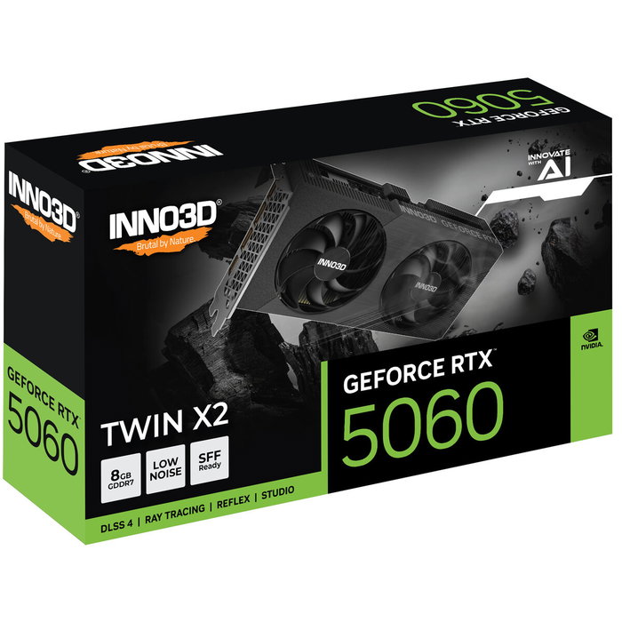Inno3D GeForce RTX 5060 Twin X2 8GB GDDR7 Inno3D GeForce RTX 5060 Twin X2 8GB GDDR7