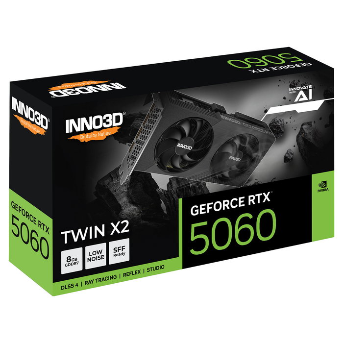 Inno3D RTX 5060 Twin X2 8GB GDDR7 PCI Express 5.0 Tarjeta Gráfica
