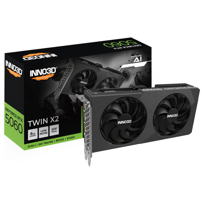 Inno3D RTX 5060 Twin X2 8GB GDDR7 PCI Express 5.0 Tarjeta Gráfica