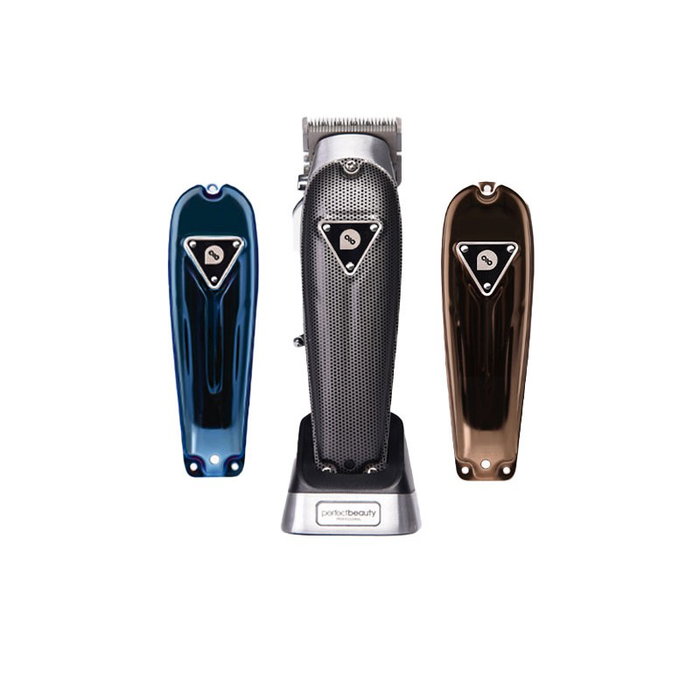 Perfect Beauty Máquina de Corte Profesional con Carcasas Intercambiables, Cuchillas de Polvo Metalúrgico, 3 Colores, 240 Min Autonomía