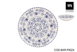 La Mediterranea Plato Hondo Blur Ø21 cm Monaco Brillo (12 Unidades)