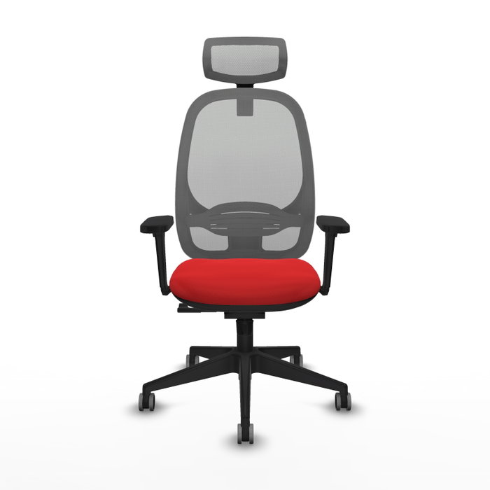 PIQUERAS Y CRESPO Silla de oficina Cilanco con mecanismo Sincro, Rojo y Gris PIQUERAS Y CRESPO Silla de oficina Cilanco con mecanismo Sincro, Rojo y Gris