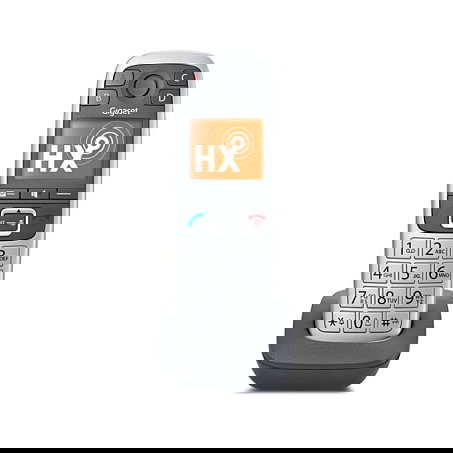 Gigaset E560HX Teléfono Inalámbrico DECT con Contestador, Base de Carga, Botones Grandes Retroiluminados, Pantalla y Negro - Platin Gigaset E560HX Teléfono Inalámbrico DECT con Contestador, Base de Carga, Botones Grandes Retroiluminados, Pantalla y Negro - Platin