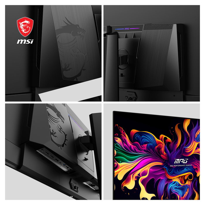 MSI MPG 271QRXDE Monitor Gaming QD-OLED 67.3 cm (26.5") 2560x1440 Wide Quad HD 360 Hz 1 ms AMD FreeSync DisplayHDR 400 Negro