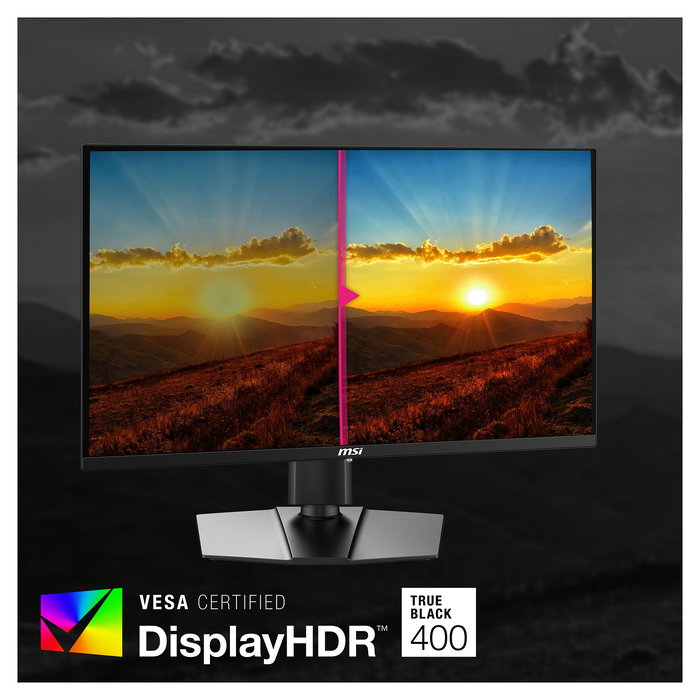 MSI MPG 271QRXDE Monitor Gaming QD-OLED 67.3 cm (26.5") 2560x1440 Wide Quad HD 360 Hz 1 ms AMD FreeSync DisplayHDR 400 Negro