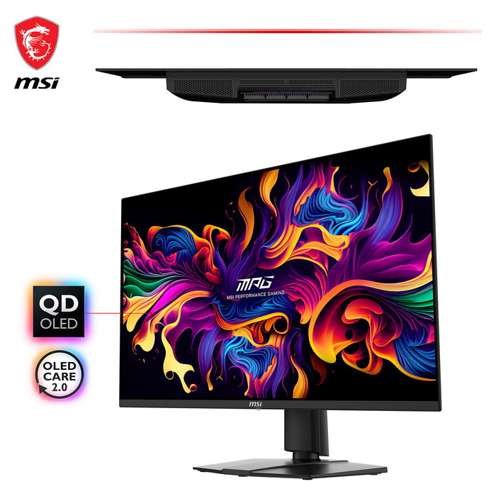MSI MPG 271QRXDE Monitor Gaming QD-OLED 67.3 cm (26.5") 2560x1440 Wide Quad HD 360 Hz 1 ms AMD FreeSync DisplayHDR 400 Negro