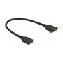 DeLOCK Cable DisplayPort 1.2 Hembra a Hembra 30 cm para Panel, 4K 60 Hz, 21.6 Gbit/s, 3840x2160, HDCP 2.2, Blindado