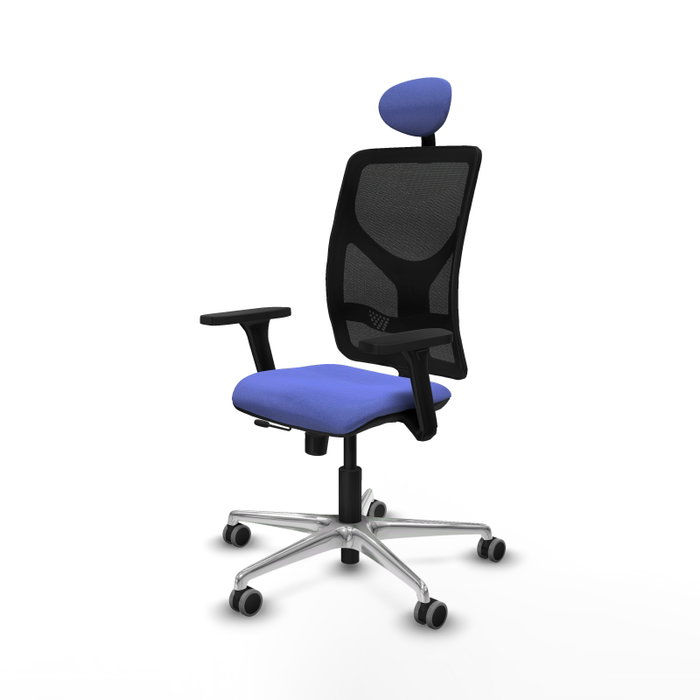PIQUERAS Y CRESPO Silla de oficina Motilla con Mecanismo Sincro/Traslack, Azul claro y Negro PIQUERAS Y CRESPO Silla de oficina Motilla con Mecanismo Sincro/Traslack, Azul claro y Negro