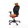PIQUERAS Y CRESPO Silla de oficina Jorquera Naranja y Negro