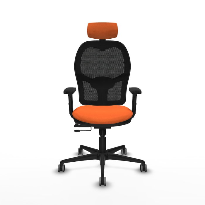 PIQUERAS Y CRESPO Silla de oficina Jorquera Naranja y Negro
