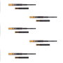 Emuca Lote de 5 juegos de guías para cajones de bolas, 350 mm, Negro