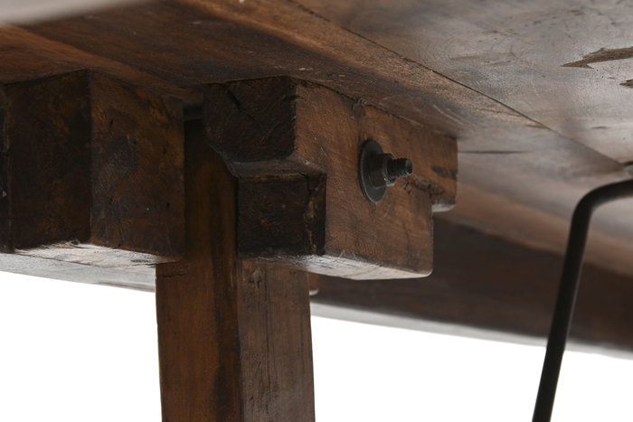 DKD Home Decor Mesa de Comedor Plegable de Madera Reciclada 240x90x77 DKD Home Decor Mesa de Comedor Plegable de Madera Reciclada 240x90x77