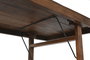 DKD Home Decor Mesa de Comedor Plegable de Madera Reciclada 240x90x77