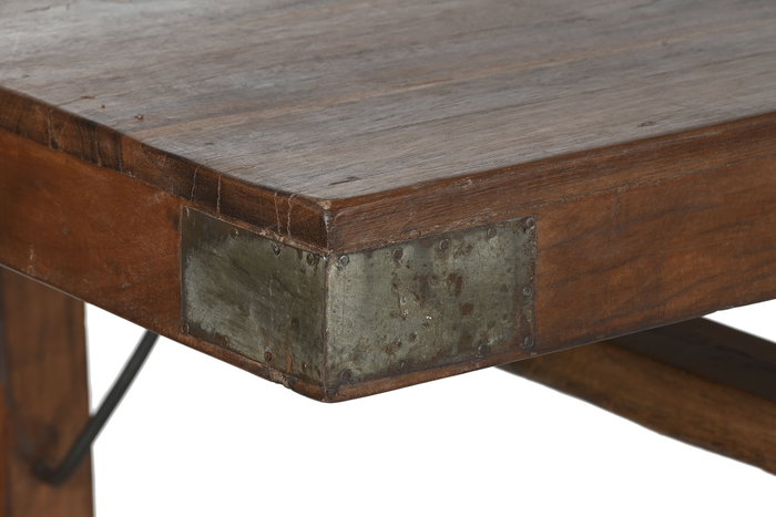 DKD Home Decor Mesa de Comedor Plegable de Madera Reciclada 240x90x77 DKD Home Decor Mesa de Comedor Plegable de Madera Reciclada 240x90x77