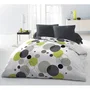 Home Linge Passion HOM3701393716895 Juego de cama de microfibra Bulle de rêve - Gris - Funda nórdica 220 x 240 cm + 2 fundas de almohada 63 x 63 cm