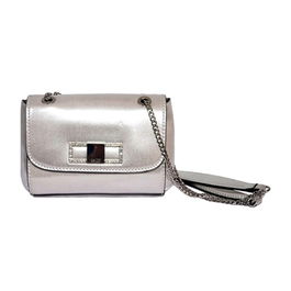 XBODY FLAP, Bolso bandolera de tela, Plata, Mini, Para mujeres