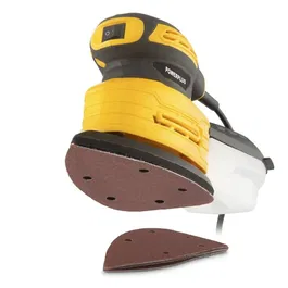 Powerplus Lijadora de Mano POWDP50200, 180W, para Diestros y Zurdos con 5 Hojas de Lija