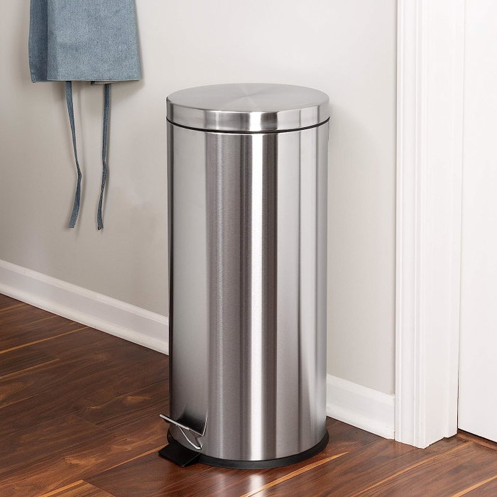 Confortime Cubo de Basura Metálico con Pedal 30 Litros Gris 36 x 29.5 x 64.5 cm (2 Unidades) Confortime Cubo de Basura Metálico con Pedal 30 Litros Gris 36 x 29.5 x 64.5 cm (2 Unidades)