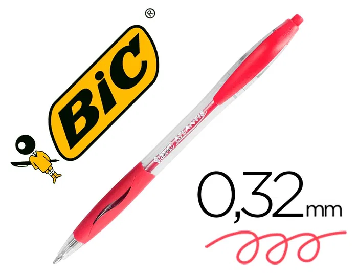 Bic Atlantis Bolígrafo Retráctil Rojo Tinta Aceite Punta 1 mm Bic Atlantis Bolígrafo Retráctil Rojo Tinta Aceite Punta 1 mm
