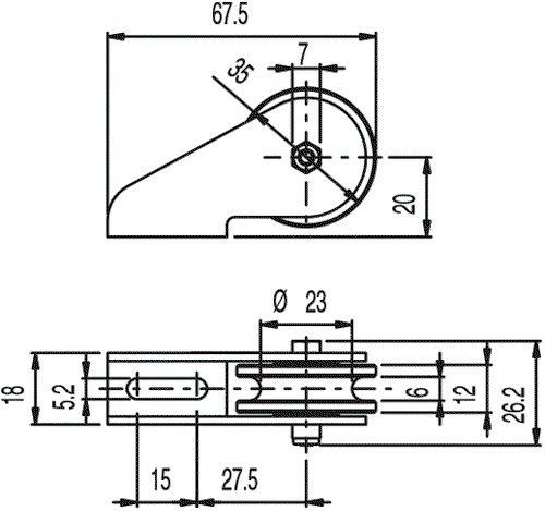 PIZZATO ELETTRICA Rollo para ángulo interior FC/FD/FL/FP