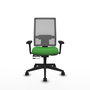 PIQUERAS Y CRESPO Silla de oficina Horna con mecanismo Sincro/Traslack, Verde y Gris