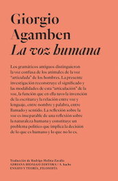La voz humana, ADRIANA HIDALGO, EDITORIAL - ADRIANA HIDALGO, EDITORIAL