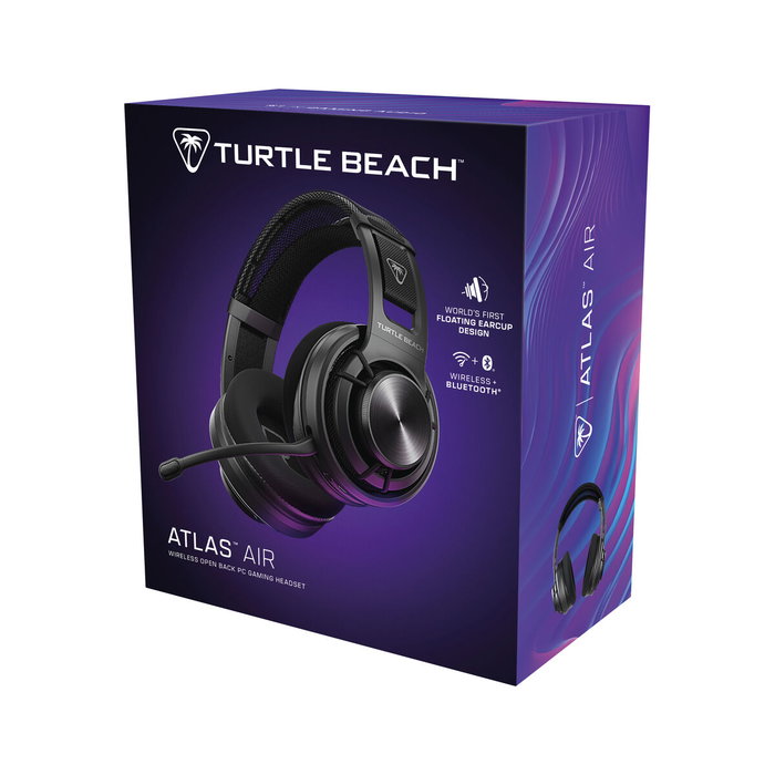 Turtle Beach Atlas Air Auriculares de Juego Inalámbricos Over-Ear, Negro