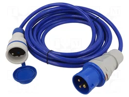 KEL Prolongador de alimentación H07BQ-F 3G2,5mm2 5m azul