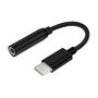 Aisens Conversor USB-C a Audio Jack 3.5mm Hembra Negro 15cm
