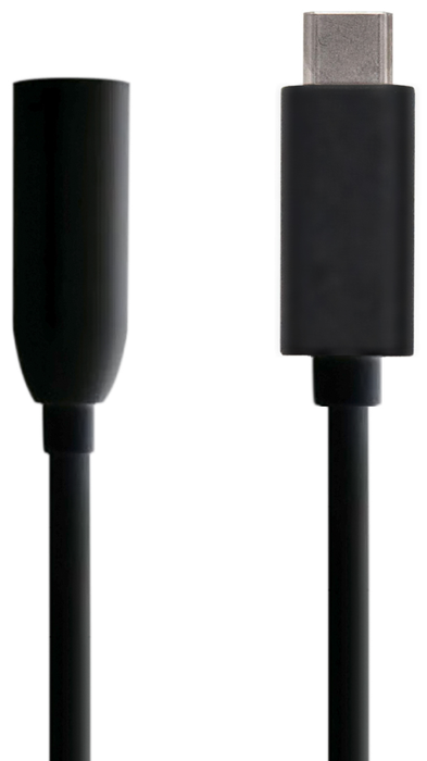 Aisens Conversor USB-C a Audio Jack 3.5mm Hembra Negro 15cm