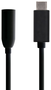 Aisens Conversor USB-C a Audio Jack 3.5mm Hembra Negro 15cm