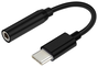 Aisens Conversor USB-C a Audio Jack 3.5mm Hembra Negro 15cm