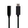 Aisens Conversor USB-C a Audio Jack 3.5mm Hembra Negro 15cm