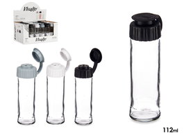 Vivalto Pimentero Cristal 112 ml Surtidos Blanco, Negro, Gris 3.5x13.7x5 cm (Set de 24)