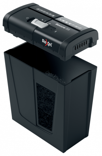 Rexel 2020121EU Triturador de Papel, Corte en Tiras, Capacidad 5 Hojas, Nivel de Ruido 70 dB, Negro