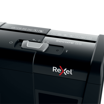 Rexel 2020121EU Triturador de Papel, Corte en Tiras, Capacidad 5 Hojas, Nivel de Ruido 70 dB, Negro