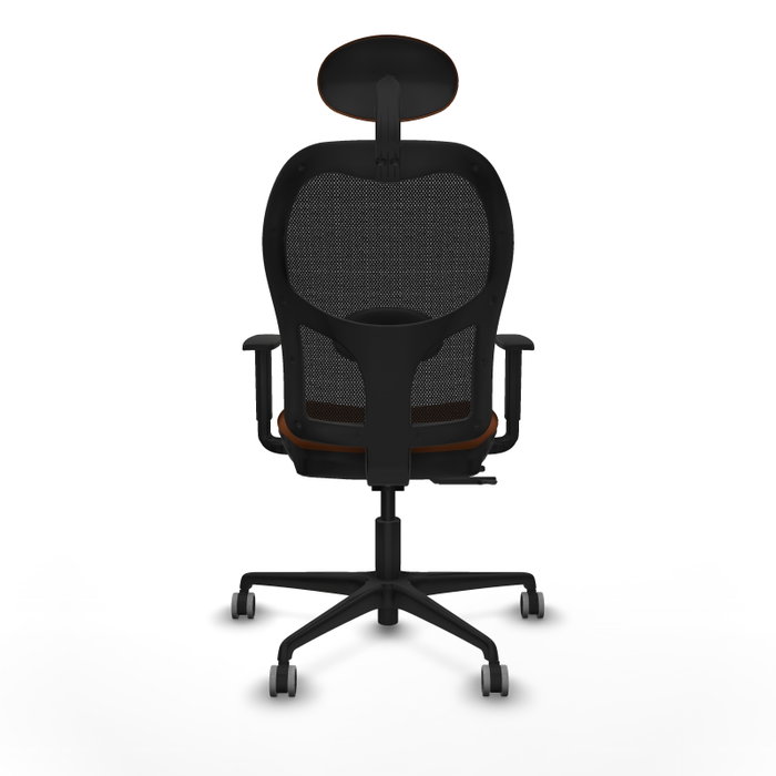 PIQUERAS Y CRESPO Silla de oficina Jorquera con mecanismo Sincro/Traslack, Marrón y Negro